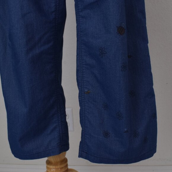 Lightweight Pleated Straight Leg Blue Pants by Plain-Me - Picture 7 of 10